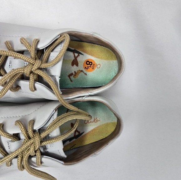 Olukai Womens Pehuea Li Ili Off White Leather Casual Comfort All Day Wear Shoes - Picture 8 of 13